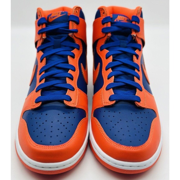 NEW Nike Dunk High Retro Blue Orange Knicks DD1399-800 Men's Size Multi - Picture 2 of 6